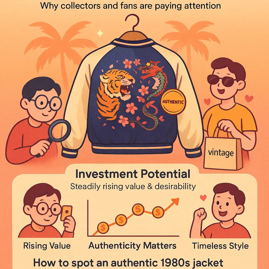 1980s bomber jacket - Souvenir