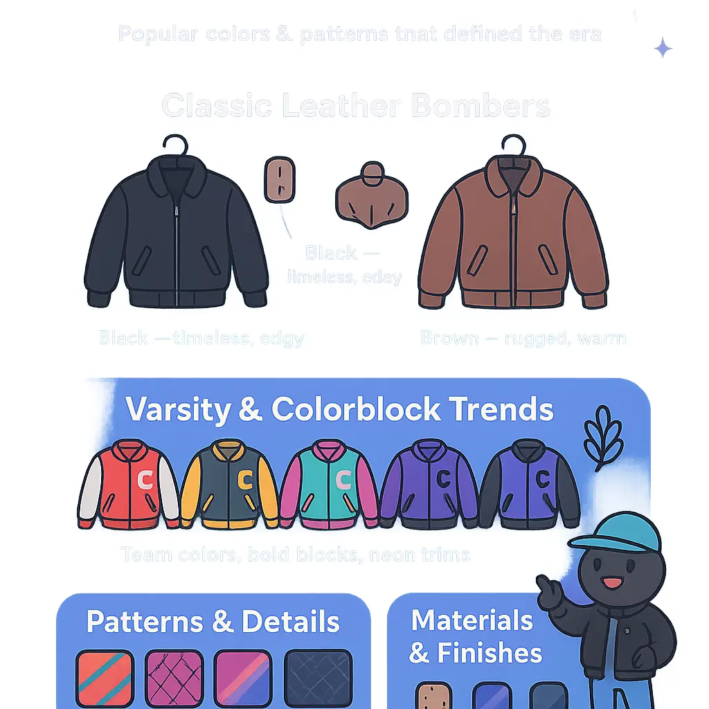 1980s bomber jacket - Varsity